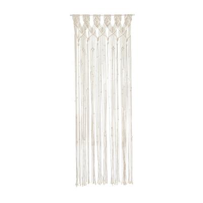 China 100% Eco-friendly Bohemian Pure Hand Weaving Backing Customized Door Curtains, Pure Hand Weaving Backing Curtain Factory Direct Sale Custom PR for sale