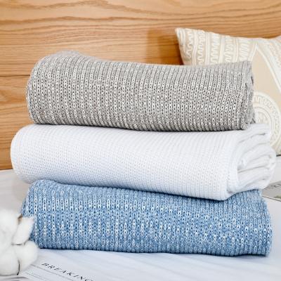 China Anti-Static OEM 100% Knit Organic Cotton Blanket for sale