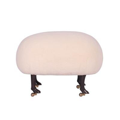 China Base Removable Brass Children's White Sheep Cover Leisure Chair for sale