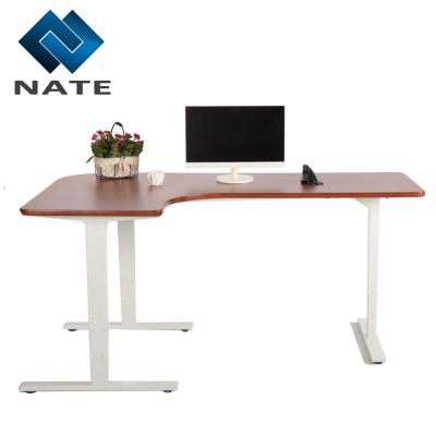 China Modern Desk For Computer Up Adjustable Lift Height Electric Lift Adjustable Desk Sit To Stand Table for sale