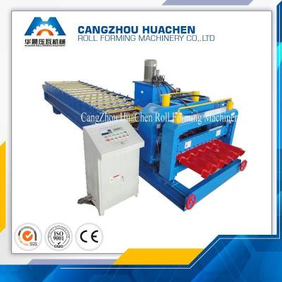 China PPGI Colored Glazed Tile Roll Forming Machine 380V 50HZ 3phase for sale