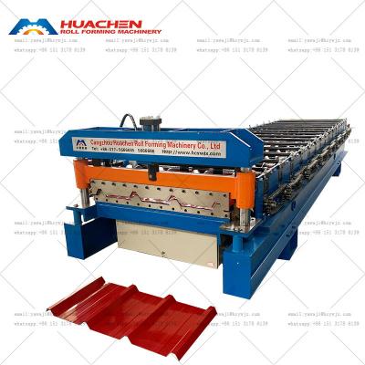 China Máquina de tejas de techo trapezoidal de una sola capa personalizable Solución de techo perfecta en venta