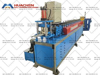 China Chain Drive Full Automatic Shutter Door Frame Rolling Machine for 380V 50Hz 3Phases Steel Frame Purlin for sale