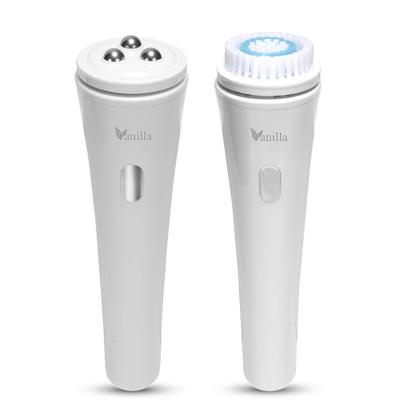 China Acne Treatment Electric Facial Cleansing Brush With SUS Rotating Massager Ball Face Washer Face Cleansing Tool for sale