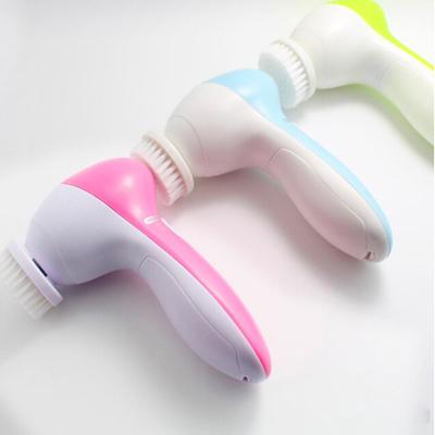 China Exfoliators Brand Adding 5 In 1 Clean Brush Facial Face Beauty Device Massager for sale