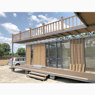 China Modern Quickly Install Steel Structure Villa Two Storey Prefab Luxury Prefab Container House for sale