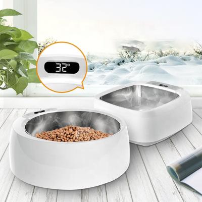 China Auto Auto Keep To Heat 304 Stainless Steel Dog Feeding Cat Pet Bowl for sale