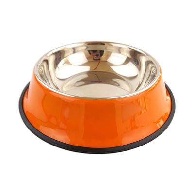 China Sustainable Fast Delivery Product Stainless Steel Pet Supplies Durable Anti-bite Dog Feeding Bowl for sale