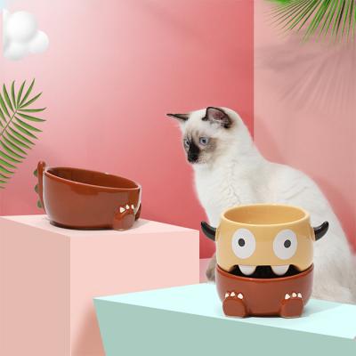 China Wooden Frame Cat Dog Green Pet Bowls 3D Silicone Water Holder Ceramic Spherical Luxury Multi Colors Viable Drinking Station for sale