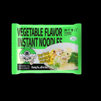 China OEM Flavor Low Fat Chinese Heathy Low Calorie Halal Vegetable Flavor Instant Noodles Snacks for sale