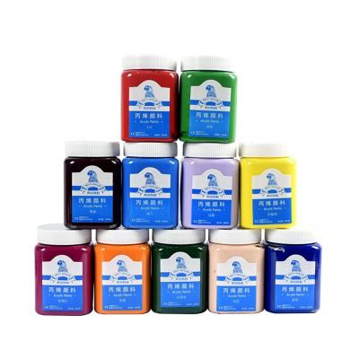 China MeiLiang Professional Large Paint Dye Long Lasting Acrylic Paint 330ml 40 Colors Waterproof For DIY Statuary Coloring Clothes Painted for sale