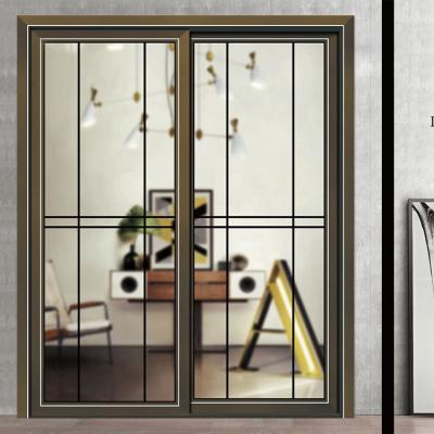 China Modern French Interior Aluminum Sliding Glass Door From Foshan Durable Manufacturer for sale