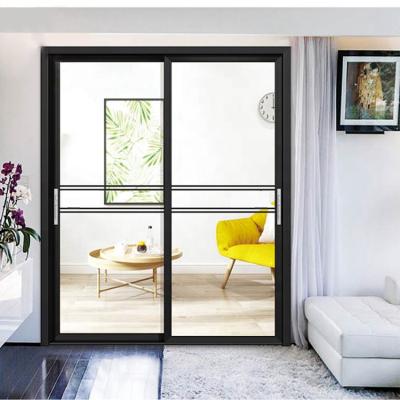 China Factory wholesale waterproof soundproof double glass aluminum sliding doors for sale