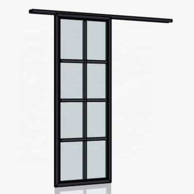 China New Design Waterproof Interior Bathroom Shower Aluminum Sliding Glass Barn Doors for sale