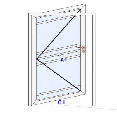 China New Design Waterproof Custom Height Bathroom Interior Swing Aluminum Alloy Glass Doors for sale