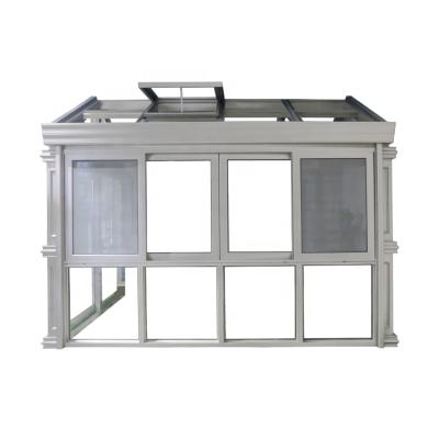 China Durable European Style Latest Style 4 Season Outdoor Glass Aluminum Sunroom for sale