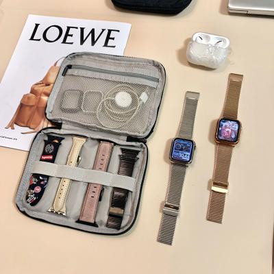 China Wholesale Morden 2022 New Apple Watch Strap Storage Bag Data Cable Finishing Bag Case Spot for sale