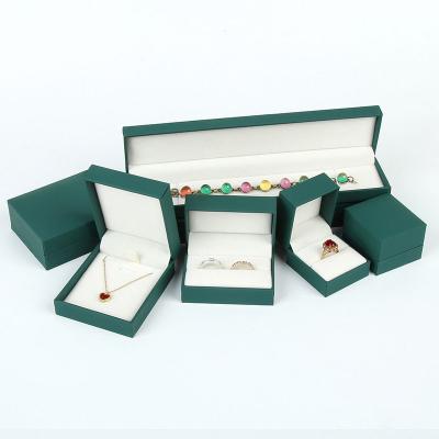 China Custom Jewelry Box Jewelry Box Leatherette Ring Jewelry Box Storage Bracelet Bangle Necklace Pendant Packaging Organizer Jewelry Box for sale