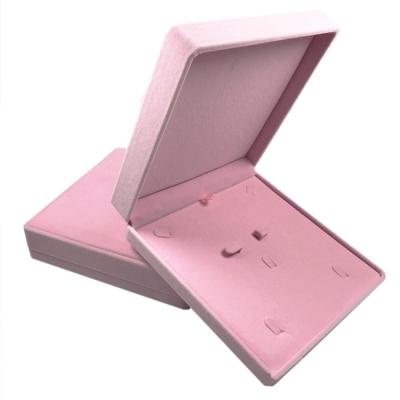 China Good Quality Hot Sale Jewelry Storage Set Box Velvet Necklace Earring Ring Jewelery Ornament Packaging Display Leather Case for sale