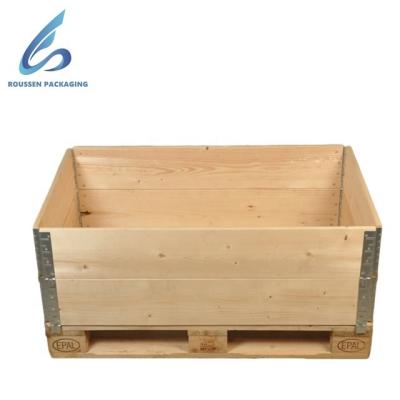 China Euro Pallet Accept Metal Pallet Customization Box Wooden Pallet Collar Wooden Pallet Collars From China for sale