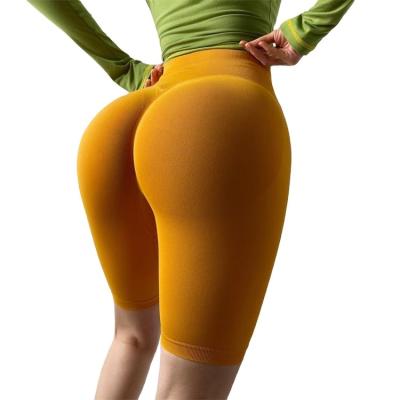 China High Quality Summer Gym Yoga Leggings Women Breathable Yoga Shorts Fitness Running Women's Recycling Shorts for sale