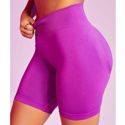 China Breathable Clothing Female Summer Buttery Soft Booty Knitted Seamless Squat Proof Highwaist Women Yoga Shorts for sale