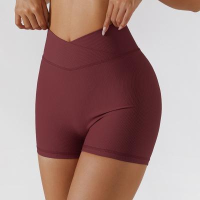 China New Style New Style Fitness Running Quick Dry Breathable Stretch High Waist Women Yoga Shorts Pants Sexy Gaiters for sale