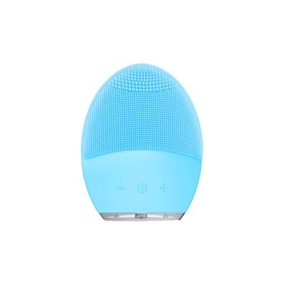 China 2020 New DEEP CLEANING Face Brush Electric Facial Cleaning Brush High Frequency Vibration Waterproof Face Massage Promote Skin Care Product for sale