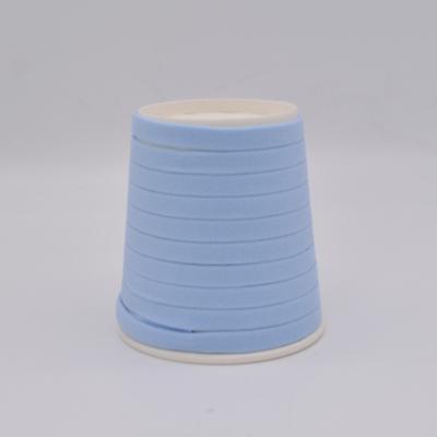 China Soft Spandex/polyester elastic around flat earloop for sale