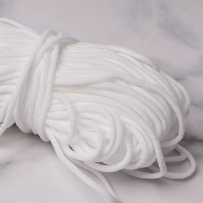 China Factory wholesale colored elastic polyester spandex earloop elastic nylon elastic for sale