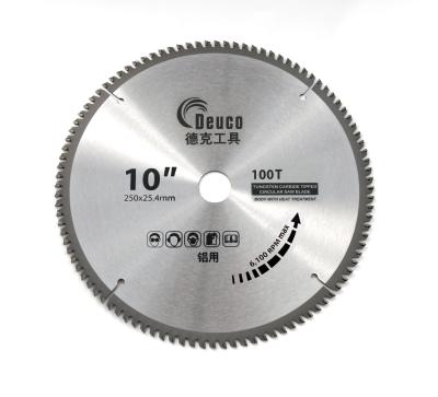 China Cutting Aluminum Alloy Profiles China Factory Economical 10inch 255mm*120T Aluminum Cutting Blade TCT Saw Blade For Aluminum for sale