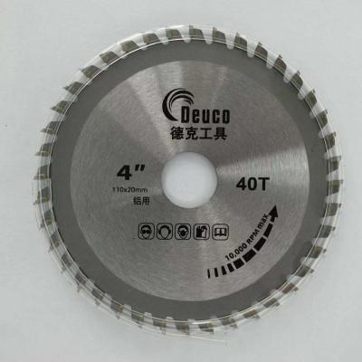 China . High Speed ​​Smooth Edge Straight Factory Selling 110mm Aluminum Carbide Cut TCT Saw Blade For Non Ferrous And Aluminum for sale