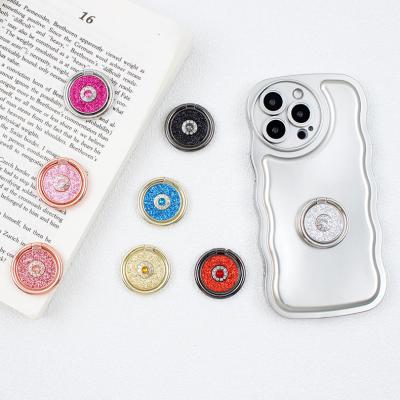 China Waterproof Popular Glitter Bling Phone Ring Holder Sparkle Diamond Phone Ring Grip For Phone Holder Desk for sale