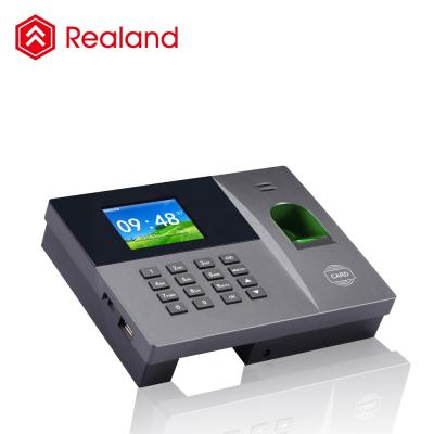 China fingerprint time attendance system with standalone free and optional software to add WIFI and backup battery Realand A-L315 5 for sale