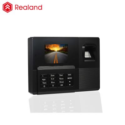 China ABS plastics with standard ROHS Realand A-F031Fingerprint software TCP/IP time attendance and access control terminal with backup battery for sale