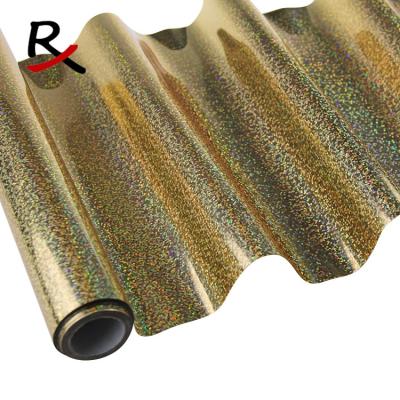 China FABRICS C-GSD# Foil Print Spandex Fabrics All Over Hot Stamping Foil Metallic Gold for sale