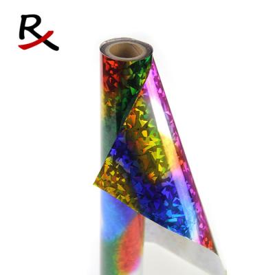 China FABRICS 5125# hot sale and more new design for hot stamping holographic fabric foil for sale