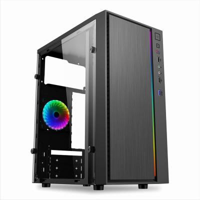 China With Side Panel Micro Window ATX PC Case Gaming Case RGB Light ATX Case SKMCII006 for sale