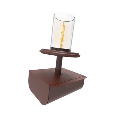 China Modern Brand New Real Flame Effect Factory Price Indoor Torch Table Fireplace for sale