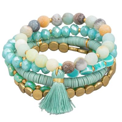 China Healing Crystal Stretch Beaded Gemstone Accessories Lead Free Nickel Free Luxury Natural Stone Bracelet for sale