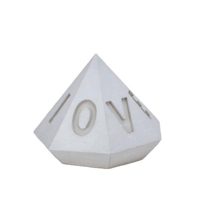 China 100% Handmade Diamond Shape Cement Concrete Home Decor Kits for sale