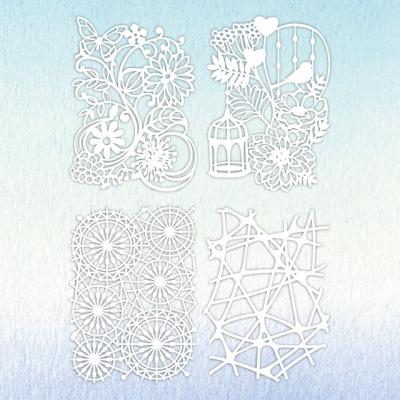 China Non Toxic Reusable Plastic Flower Sheet Stencil Mixed Media Stencils for sale