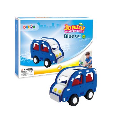 China Kids Game Safe Educational Colorful Car 3D Puzzles For Kids Ages 5-7 Years Old for sale