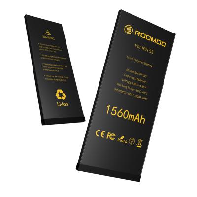 China Cell Phone 1560mAh CE FCC All Certificates Rechargeable Internal Battery Polymer For iphone 5S for sale