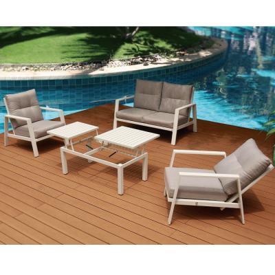 China Modern aluminium garden furniture garden set aluminium sofa set for sale