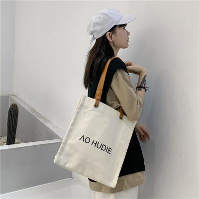 China Fashion Classic Custom Made Cotton Canvas Tote Bag Women Beach Canvas Handbag for sale