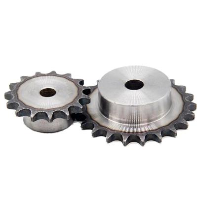 China USA high quality transmission machine standard A since C tyoes of 25 35 40 steel sprockets with crown gear C45 material drive and hard teeth transmission for sale