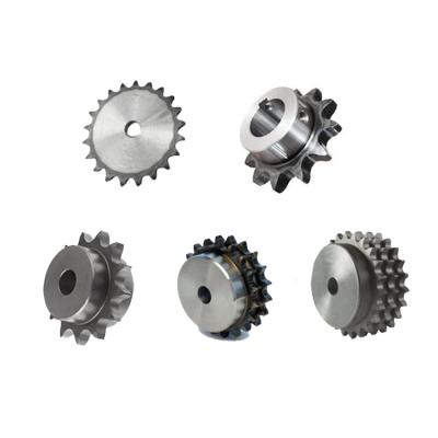 China Transmission machine EU 08B 10B 12B 16B standard steel roller chain sprockets with C45 material and harden teeth for sale