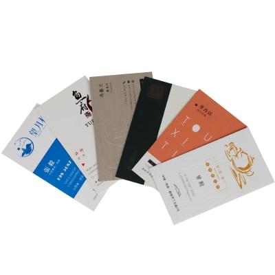 China Do What You Want Free Sample Cheap Price Cmyk Embossed Business Card Printing Greeting Thank You Card for sale