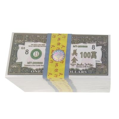 China Ancestor Banknote Joss Paper Money Prop Money Votive Dollar Burning Ceremony for sale